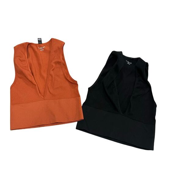 Urban Outfitters Out from Under Ribbed V-neck Tops Bundle - Picture 1 of 4